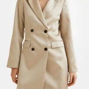 H&M Gold Blazer Dress